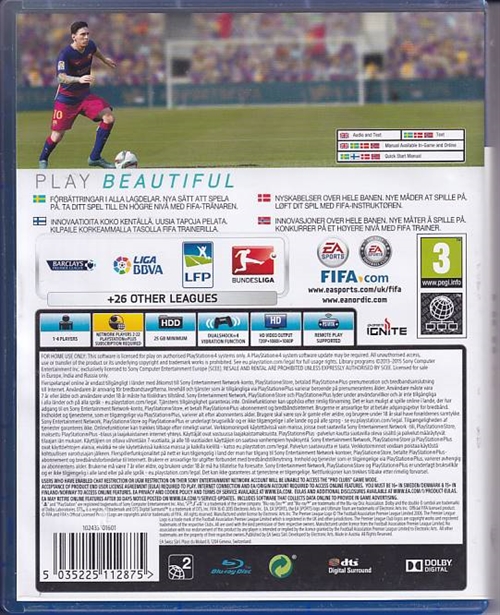 FIFA 16 - PS4 (A Grade) (Genbrug)